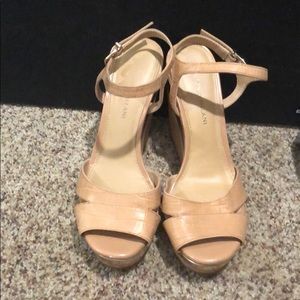 Nude Wedge Heels